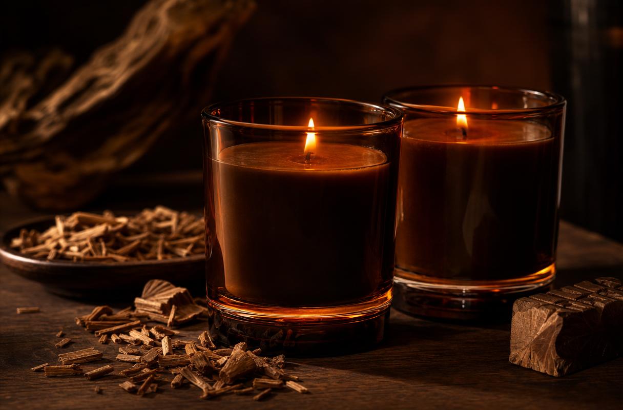 Sandalwood Noir, Libbey Status Pair. Woody scent, beginner build.